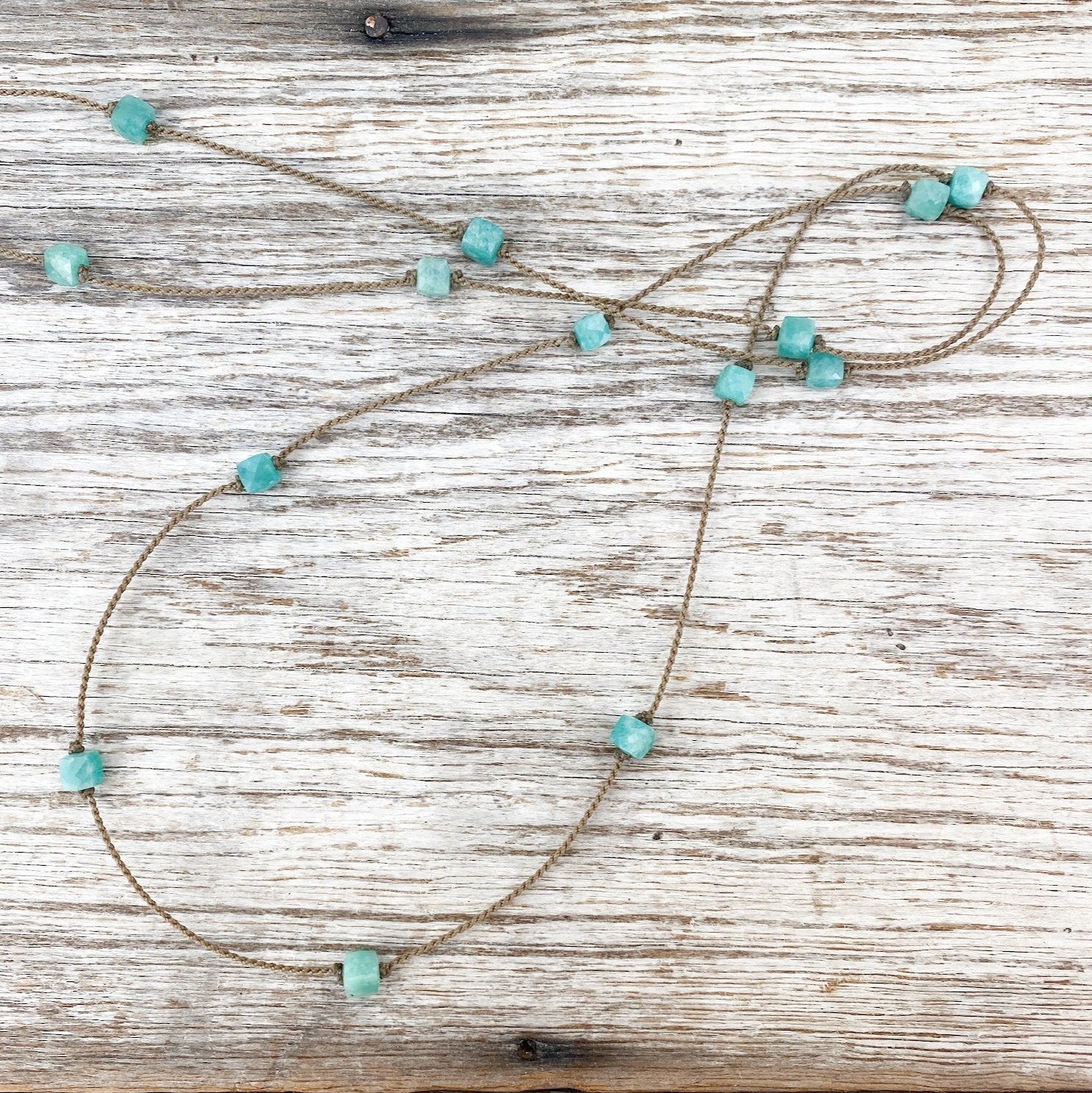 Gypsy-1077-Amazonite Cube Petite