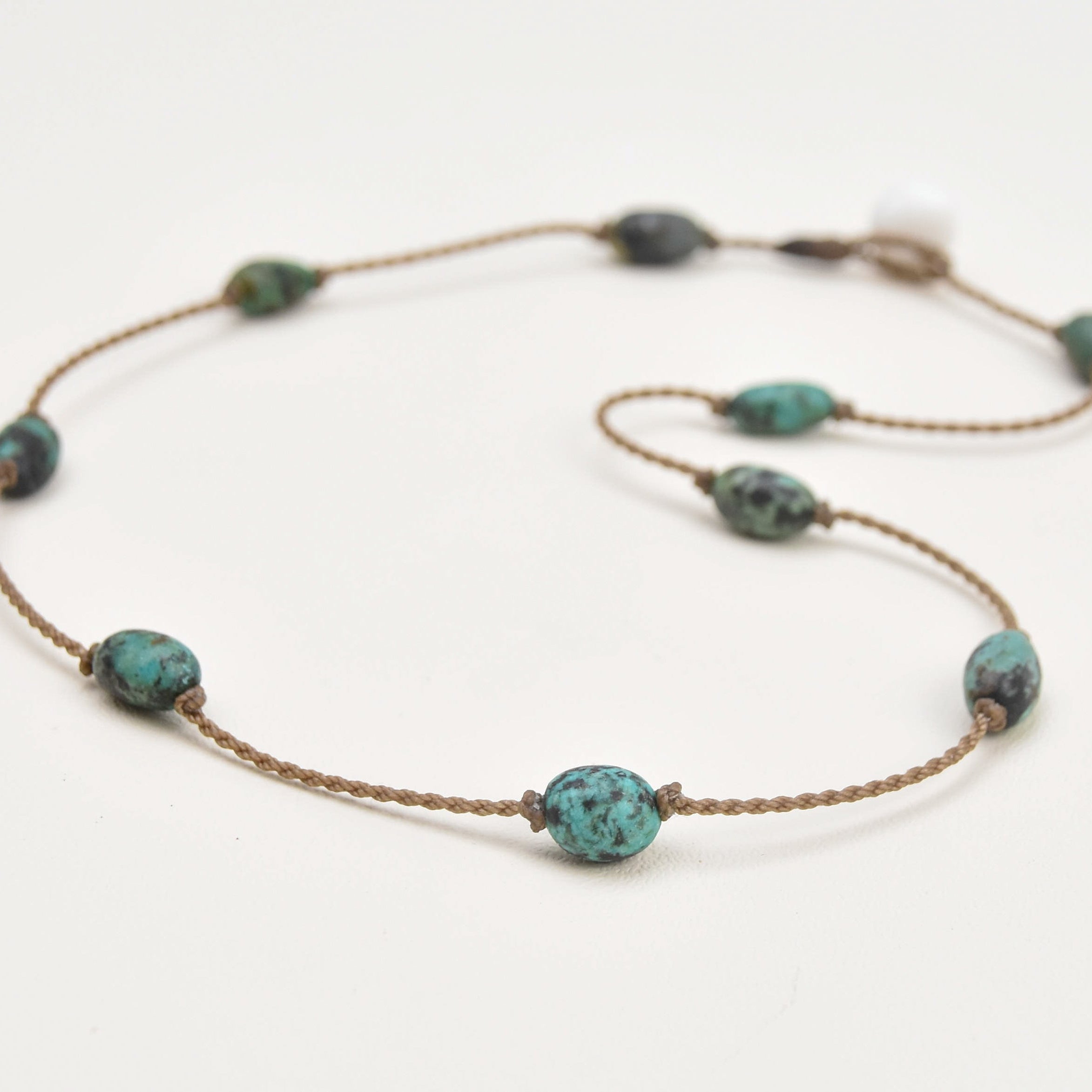 Princess Necklace-1041-Hubei Turquoise Nugget