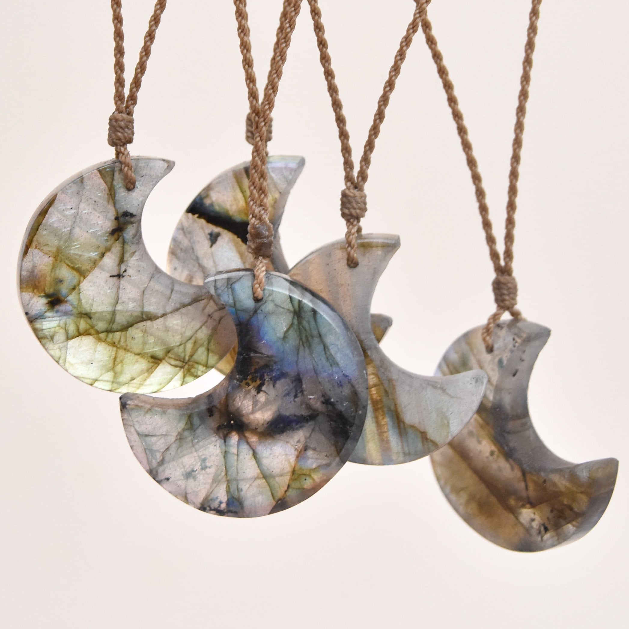 Labradorite Crescent Necklace