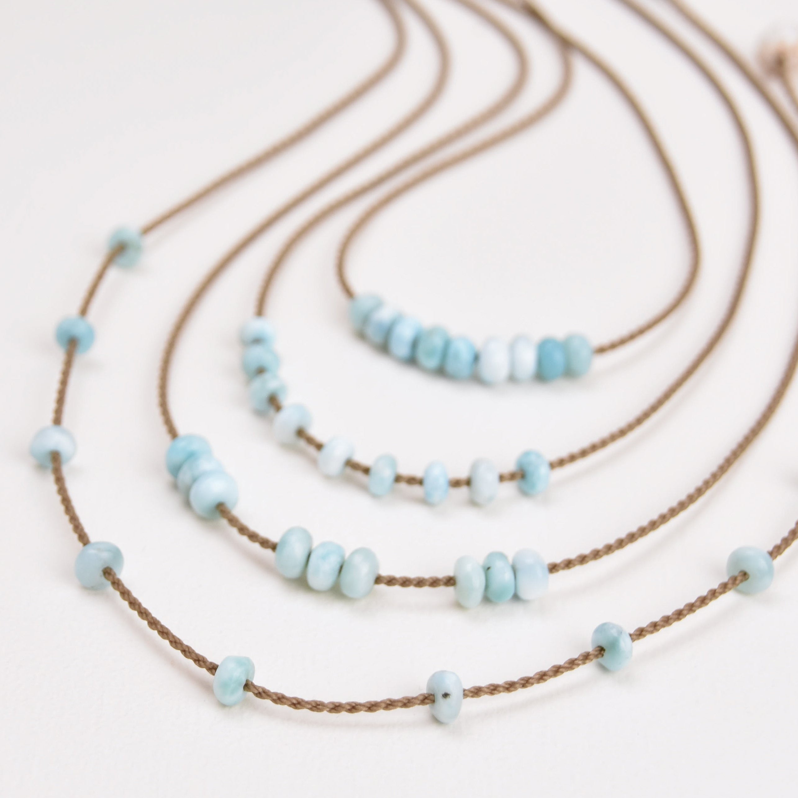 Heishi Larimar Necklace