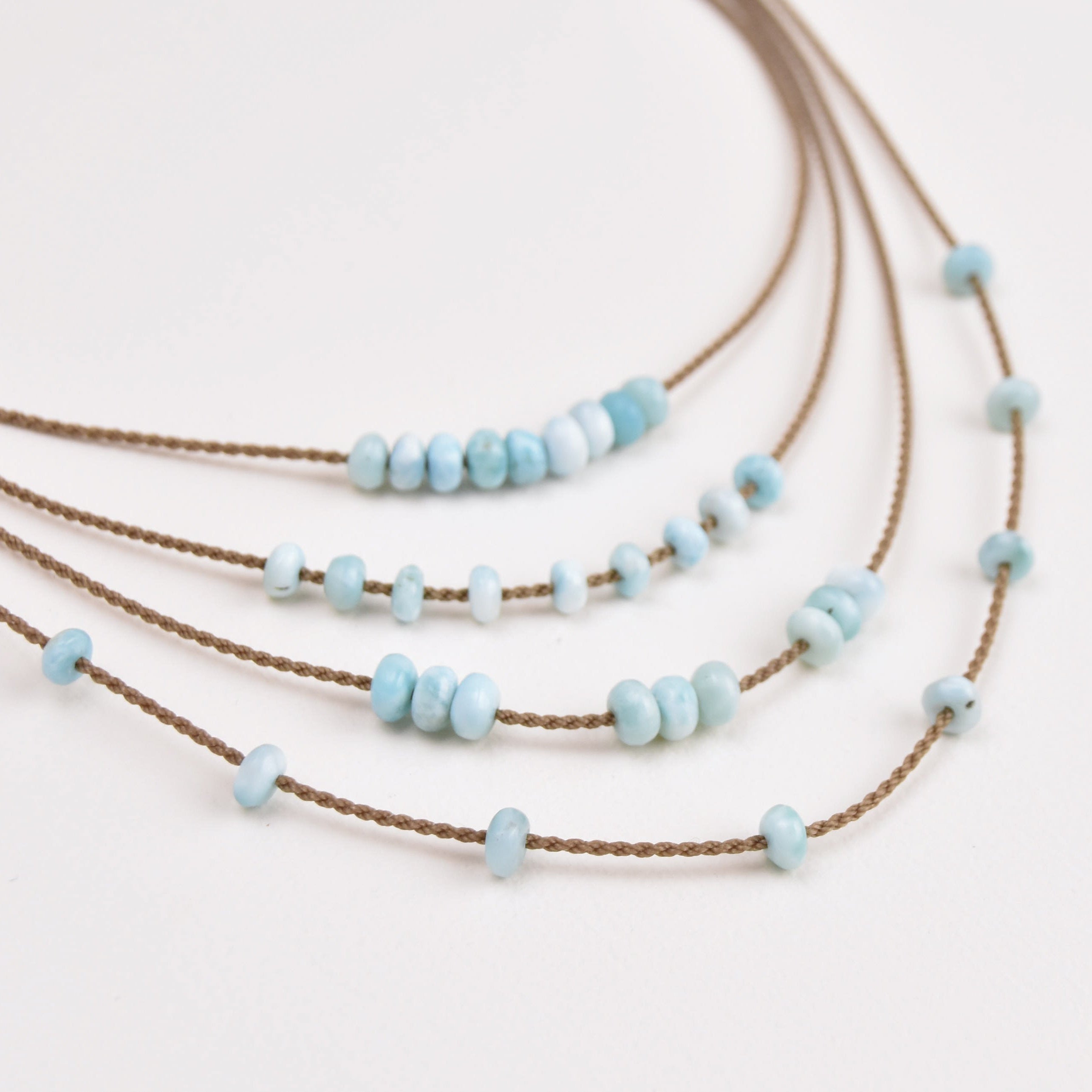 Heishi Larimar Necklace
