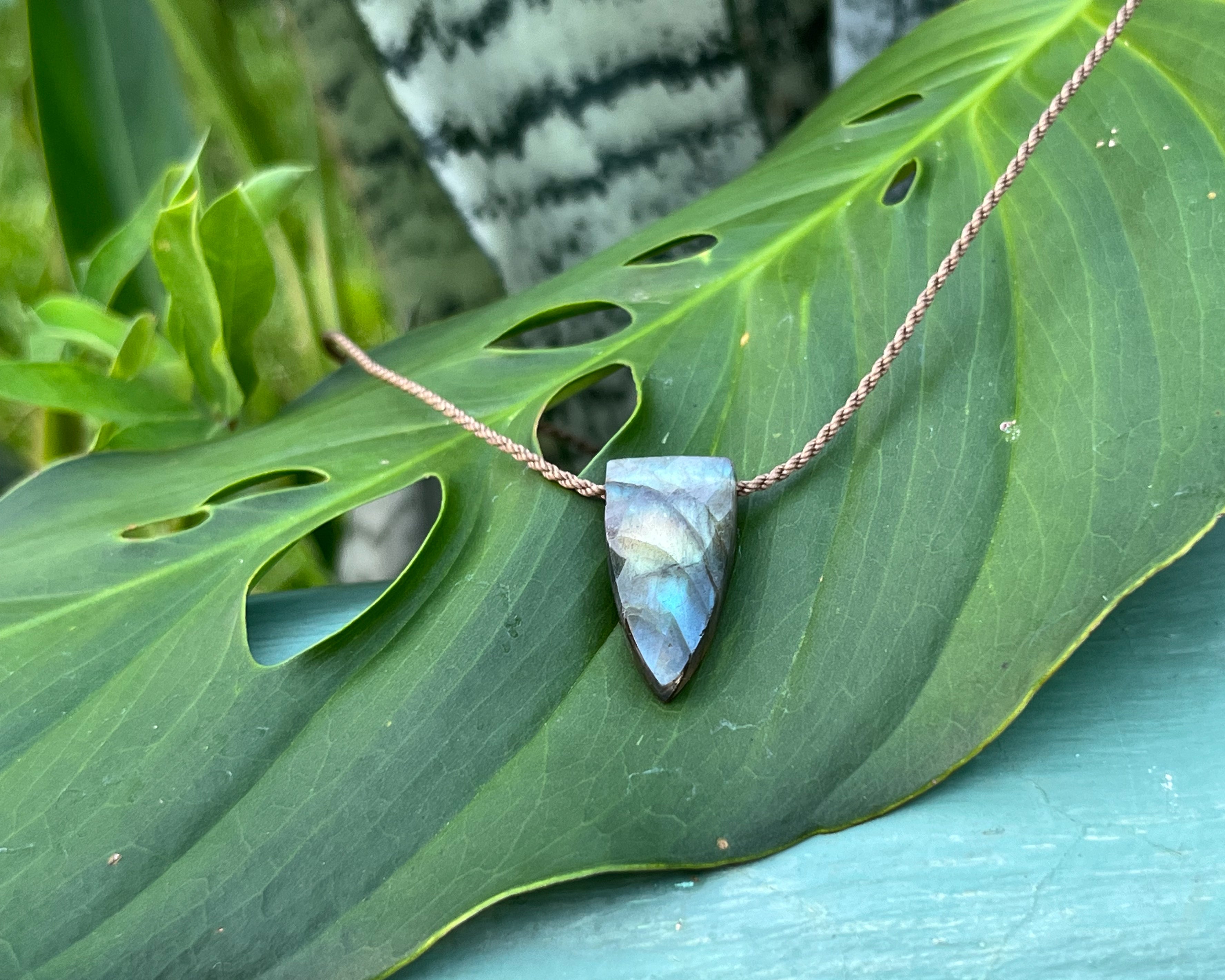 Pyramid Crystal and Gemstone Necklaces