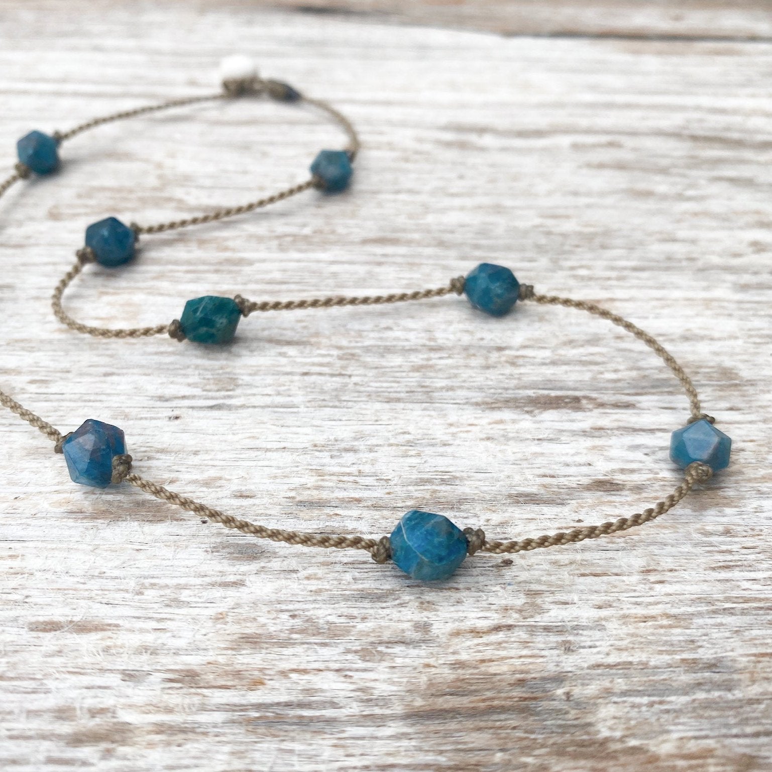 Princess Necklace-1145-Apatite Starcut Small
