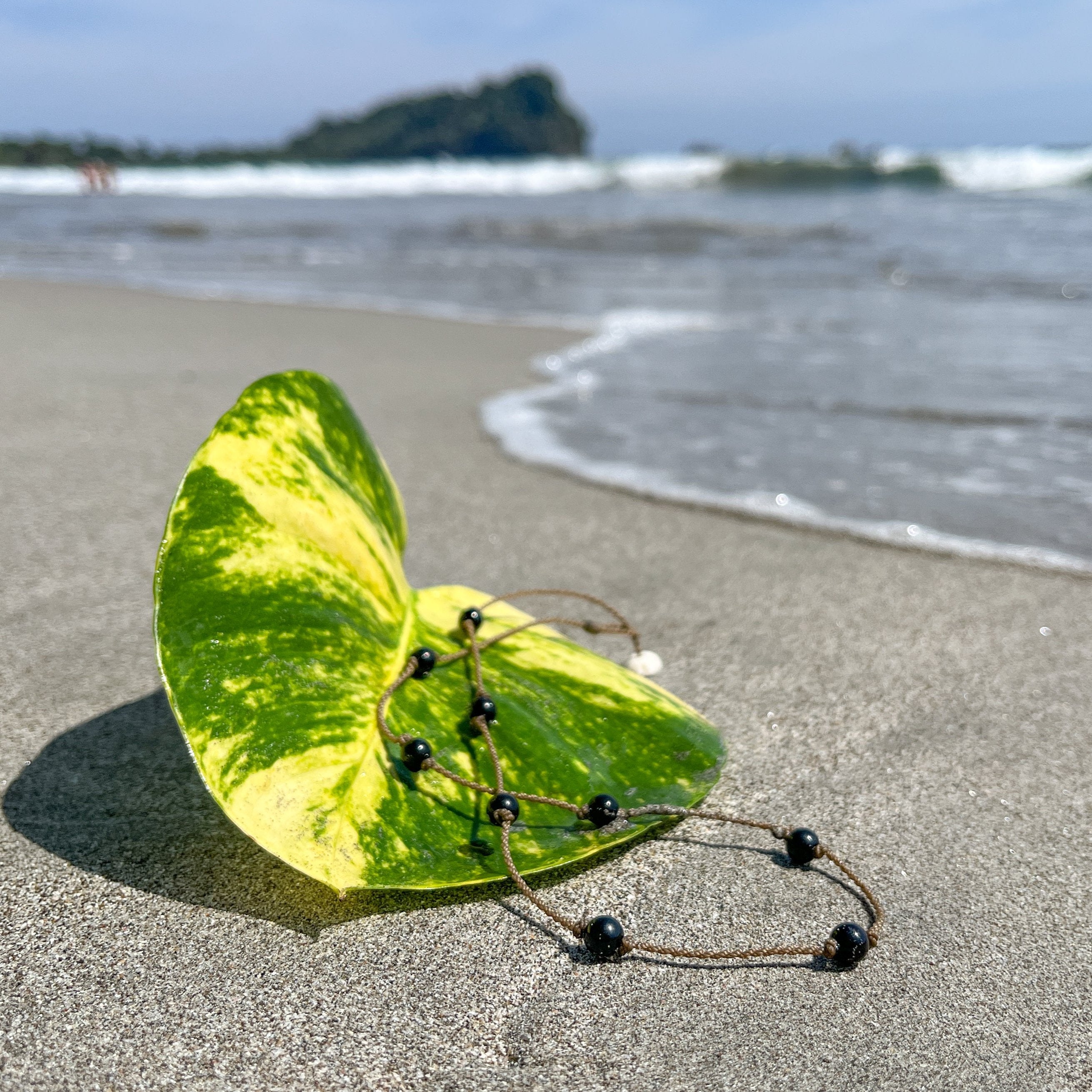Princess Necklace-1757-Black Onyx Round Petite
