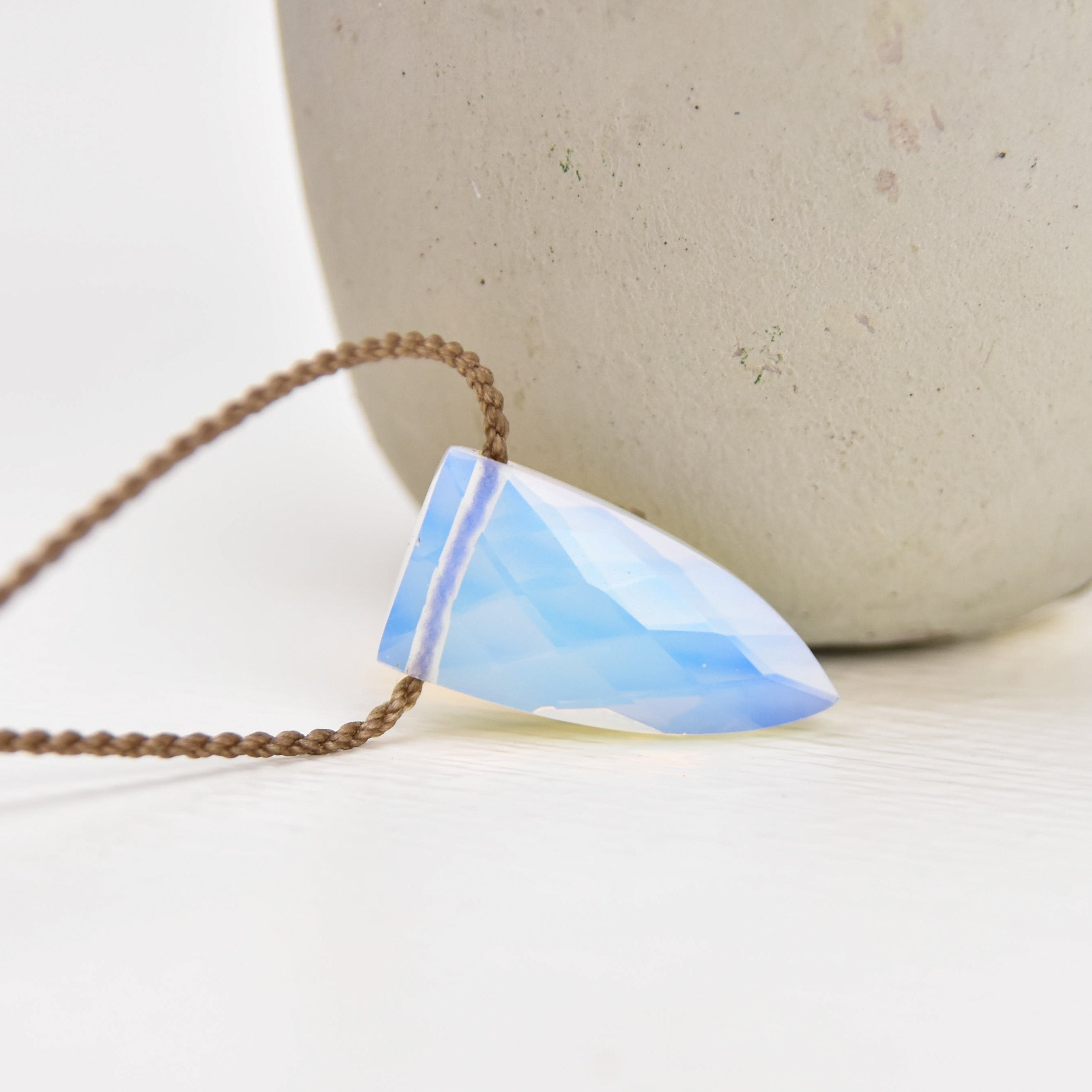 Pyramid Crystal & Gemstone Necklace