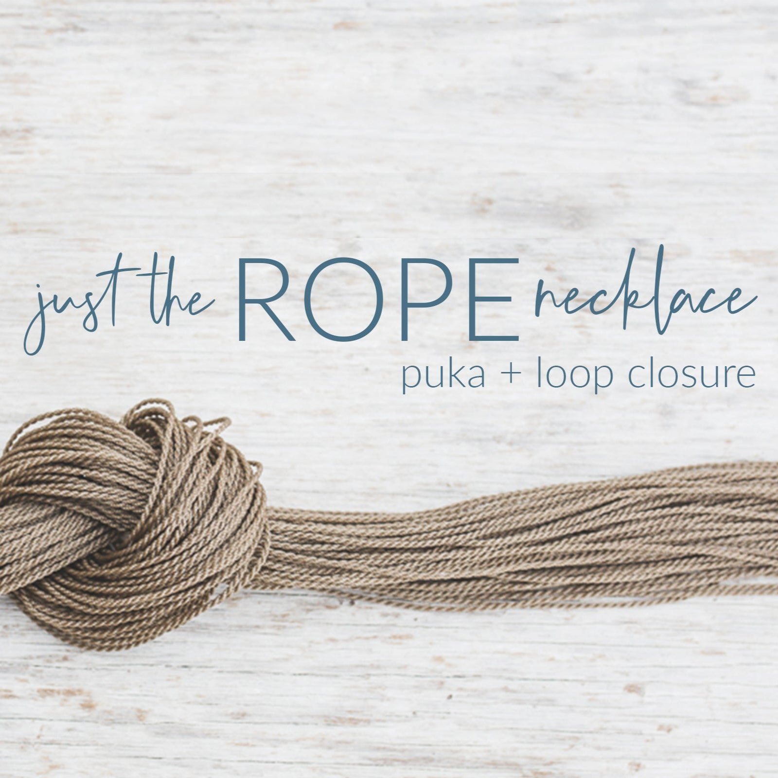 Just The Rope Necklace