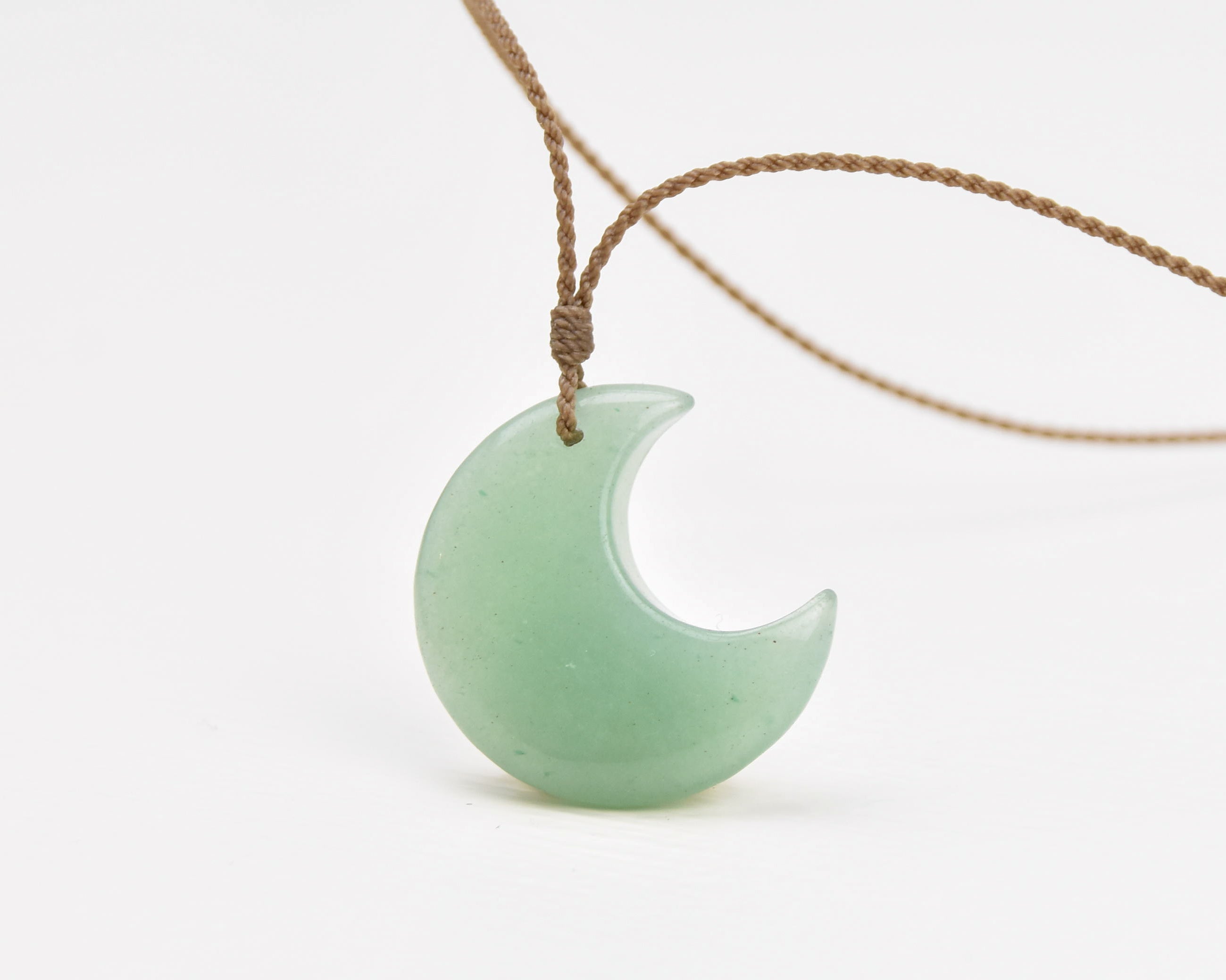 Stone Crescent Necklaces