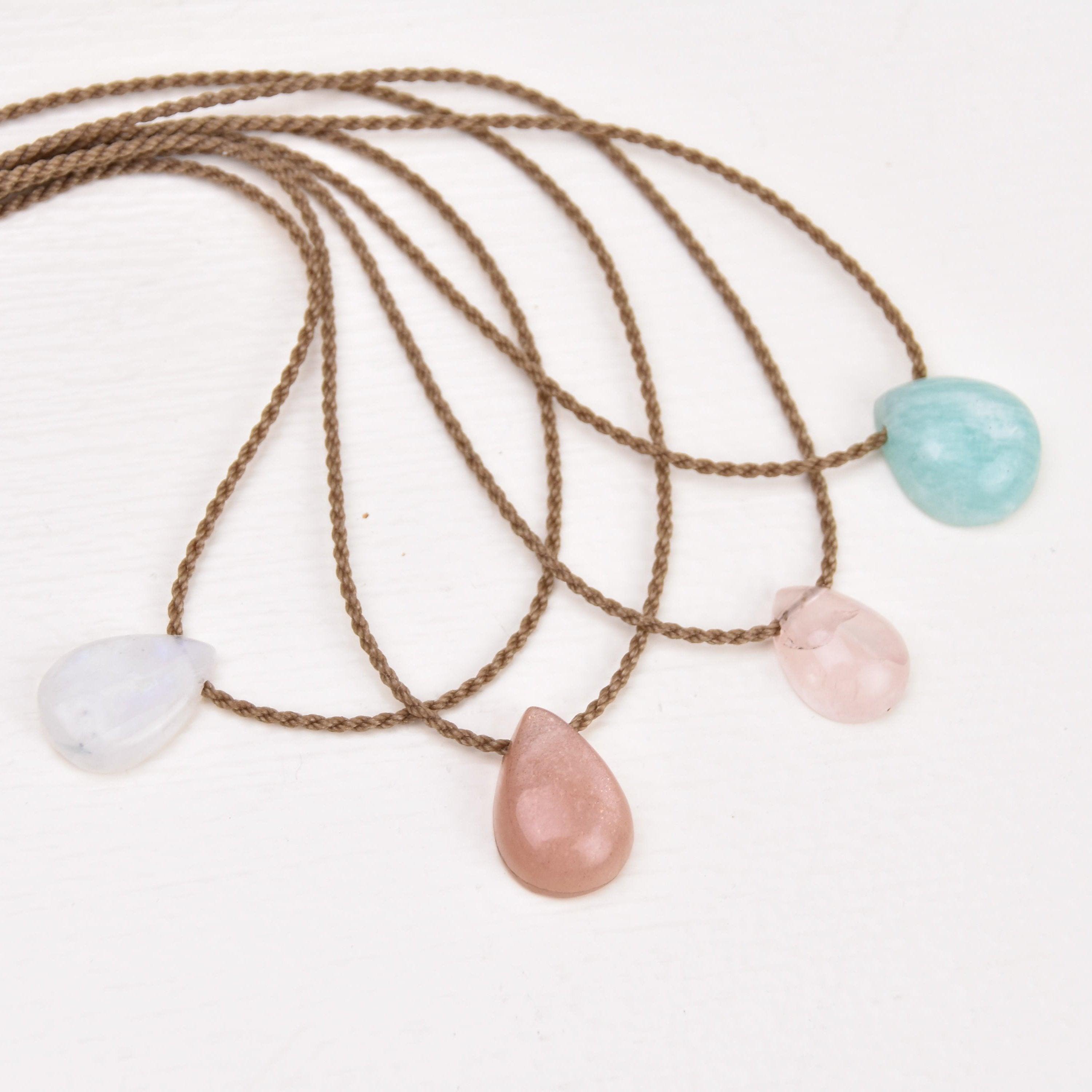 Dainty Crystal + Gemstone - Pendants