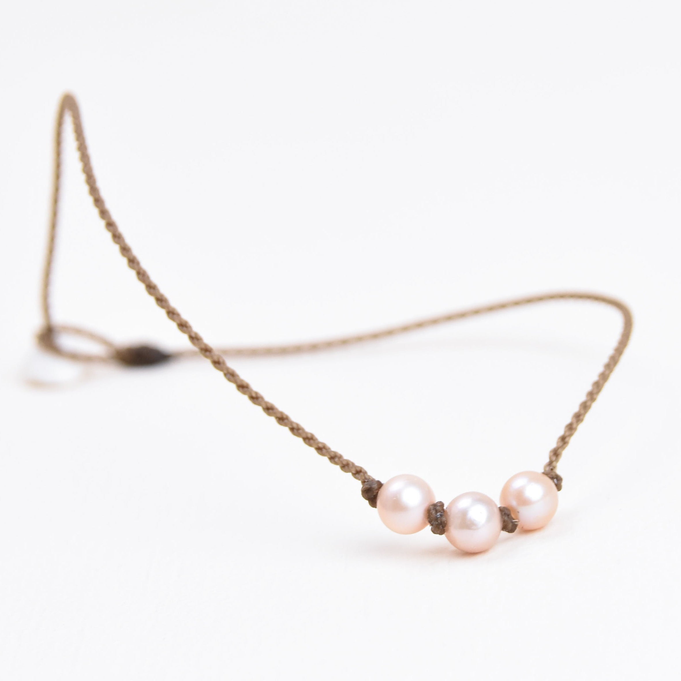 Tiny Triple Pearl Anklet