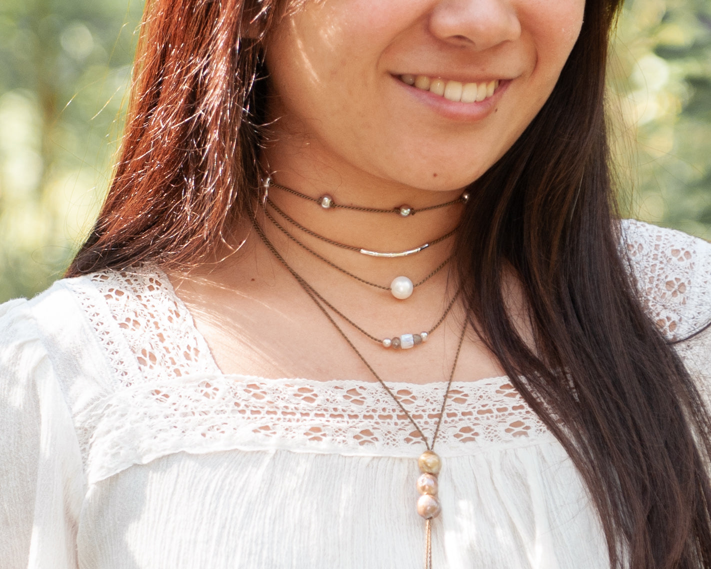 Bohemian Necklace-Bamboo Necklace