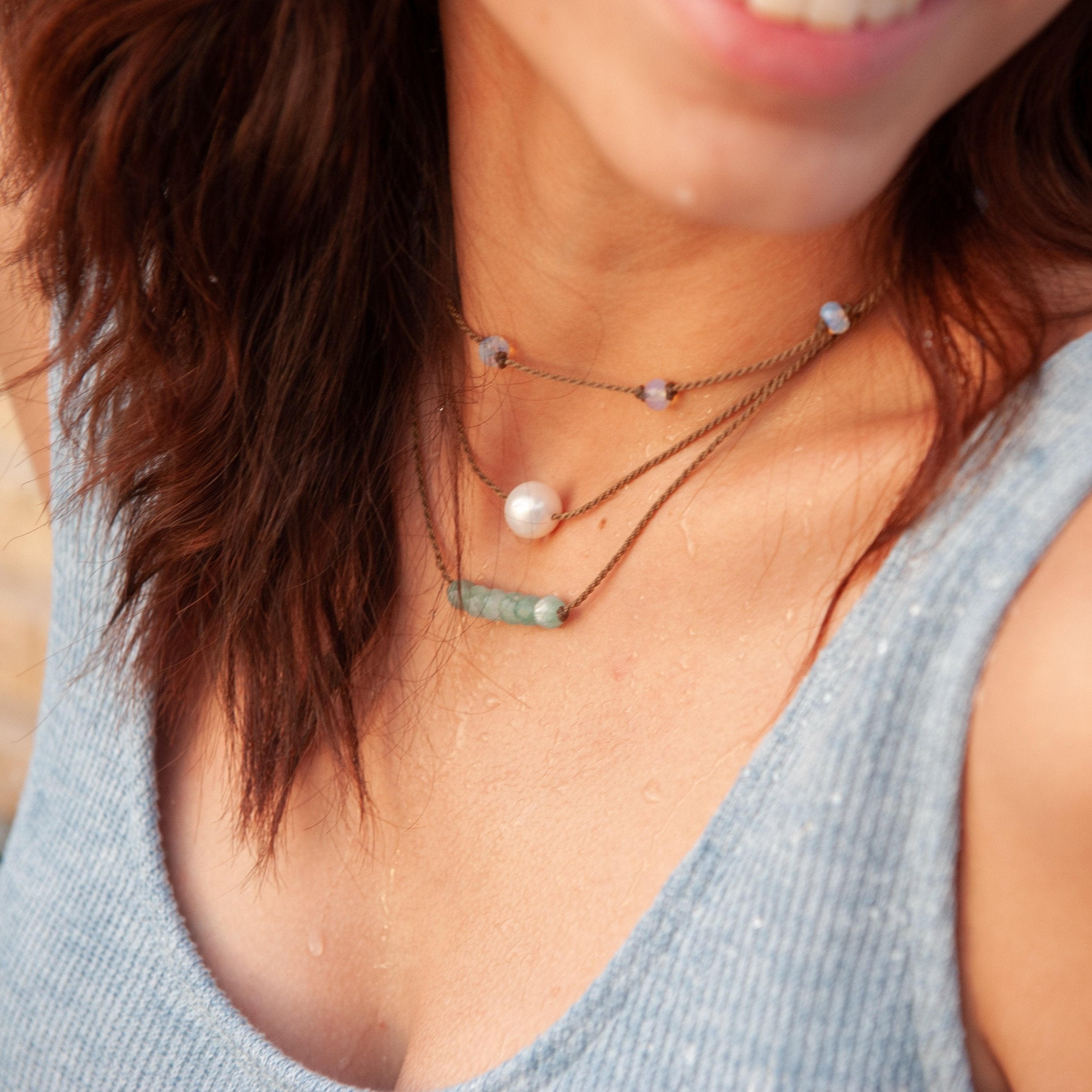 Bohemian Necklace-1064-Amazonite