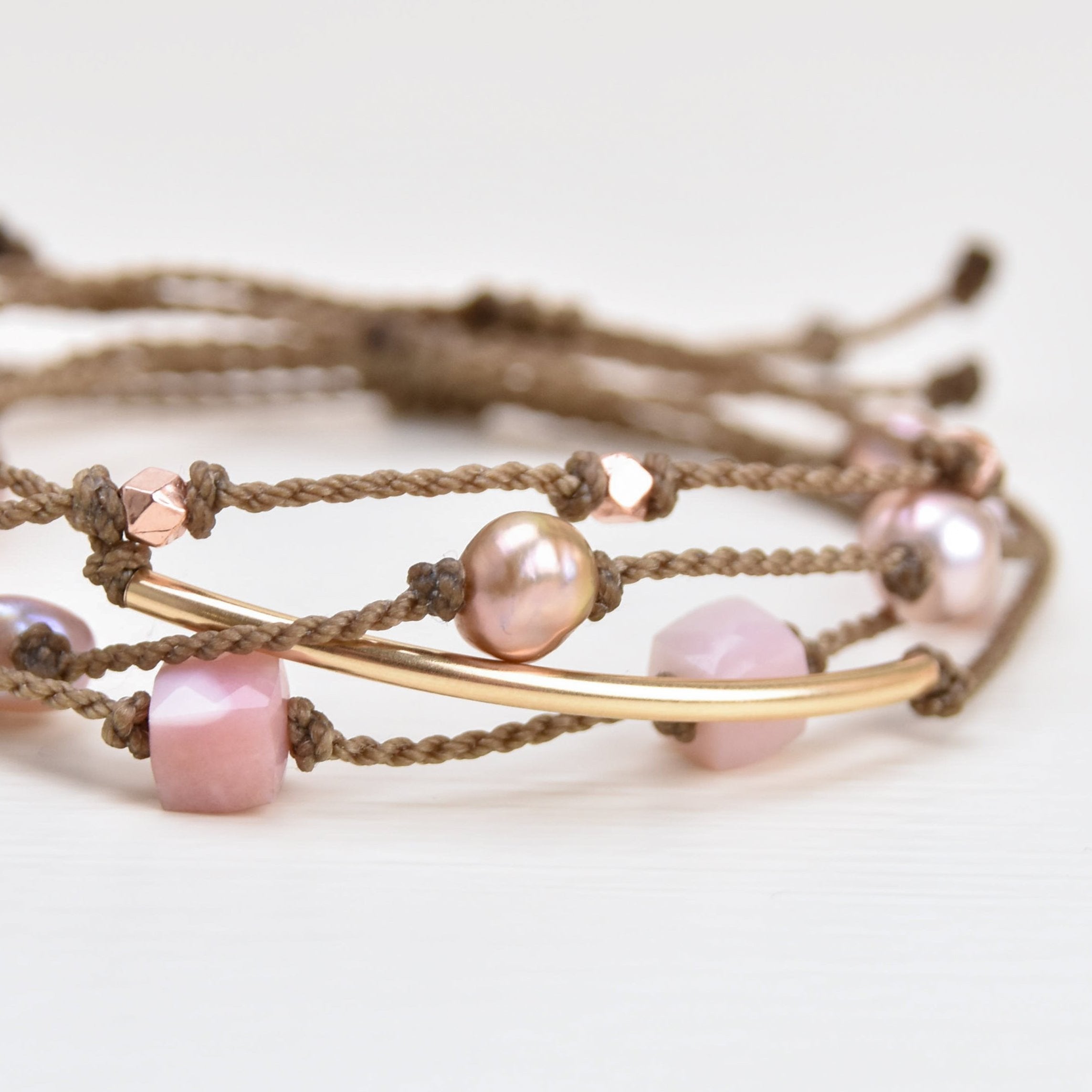 Blushing - Bracelet Stack