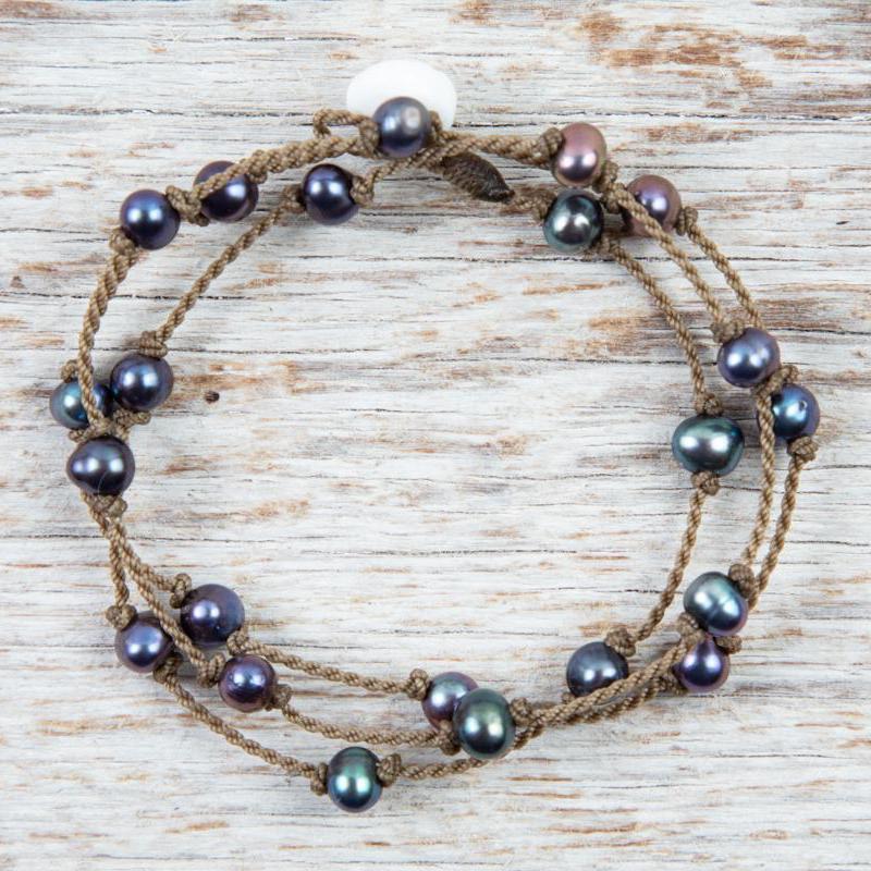 Wrap-1444-Peacock Pearl Oval Petite