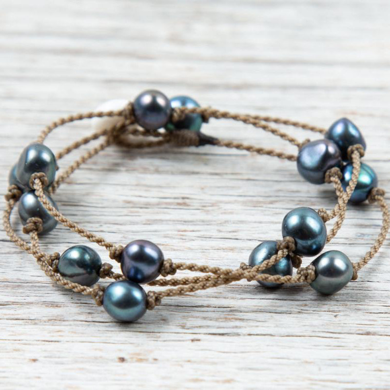 Wrap-1457-Peacock Pearl Baroque Medium