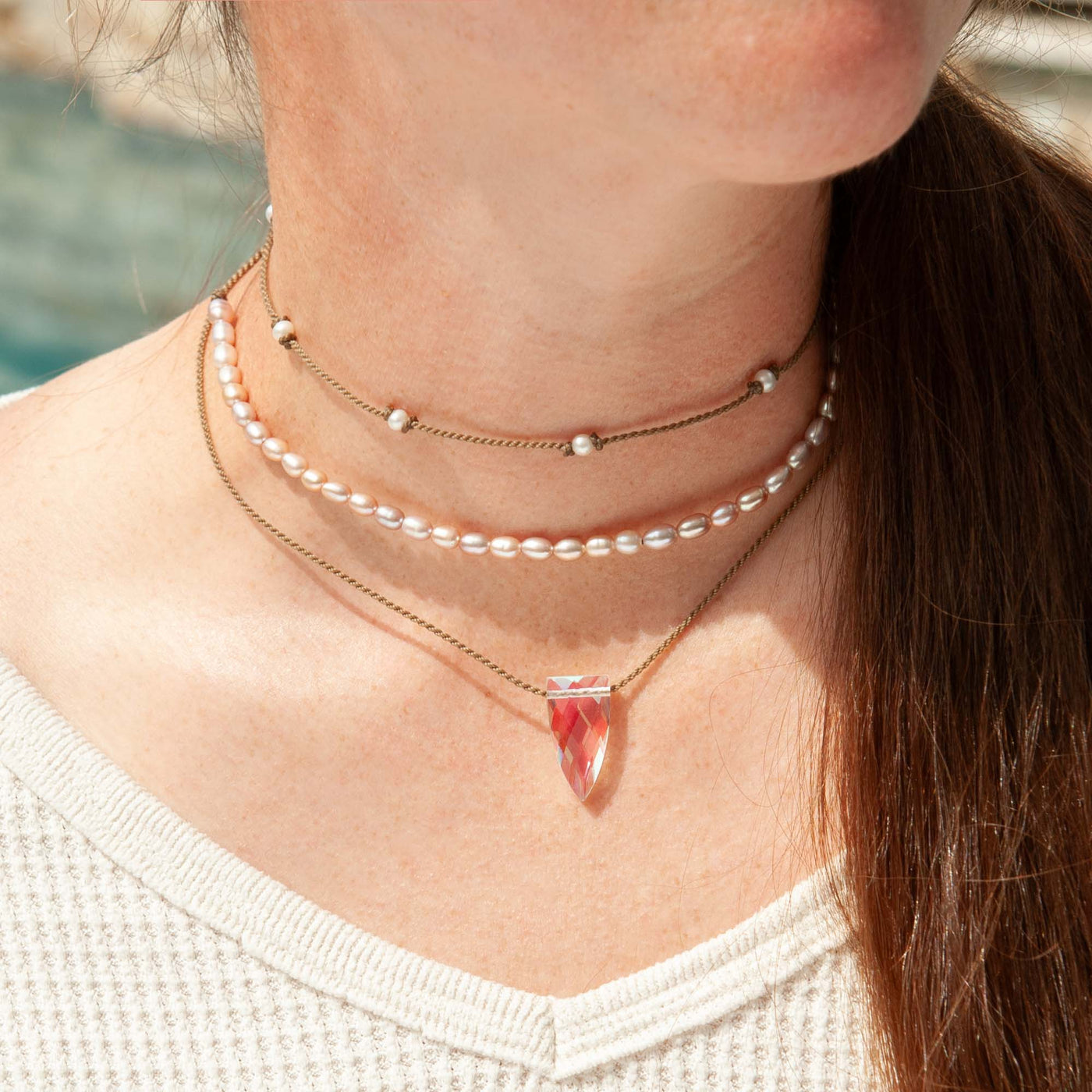 Rosy Aura - Necklace Stack