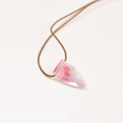 Aurora Quartz Pyramid Necklace