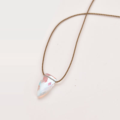 Aurora Quartz Pyramid Necklace