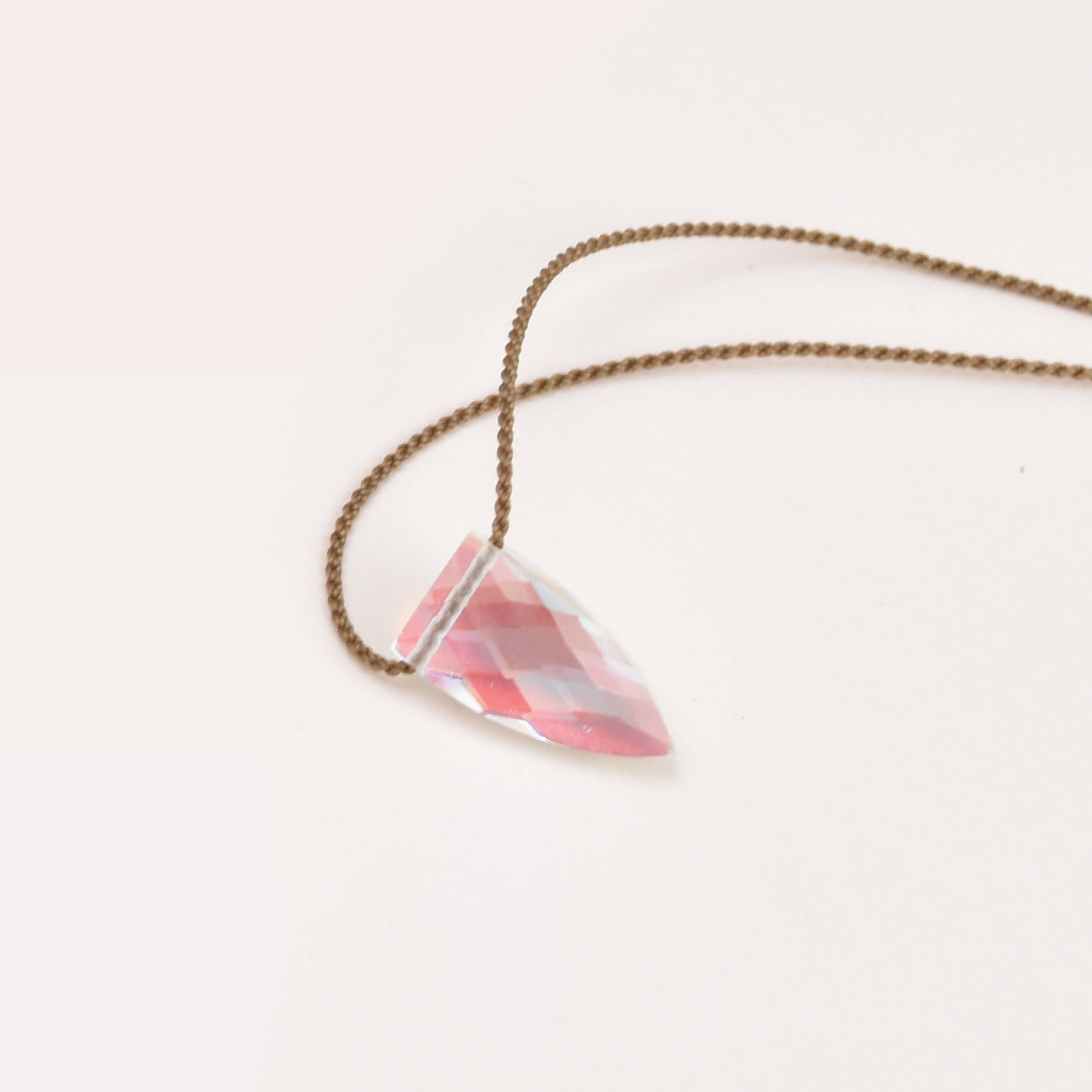 Aurora Quartz Pyramid Necklace