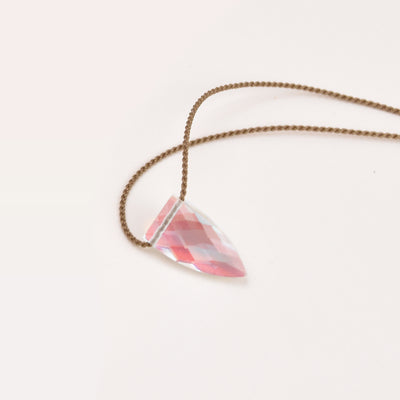 Aurora Quartz Pyramid Necklace