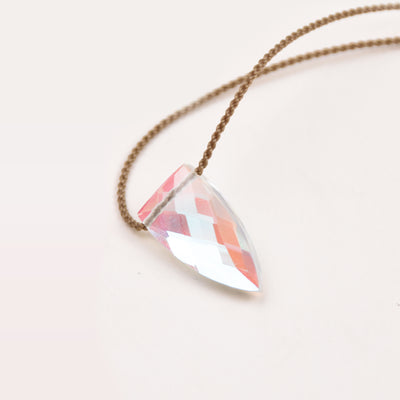 Aurora Quartz Pyramid Necklace