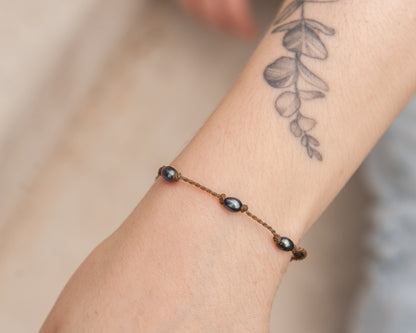 Mermaid + Peacock Pearl Bracelets