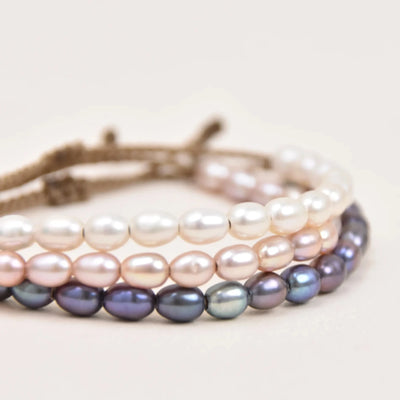 The Crown Rice Pearl Bracelet