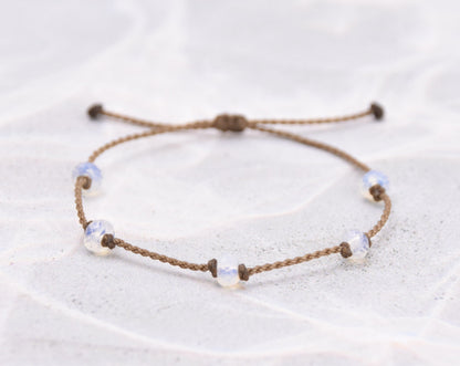 Opalite, Moonstone & Howlite Bracelets