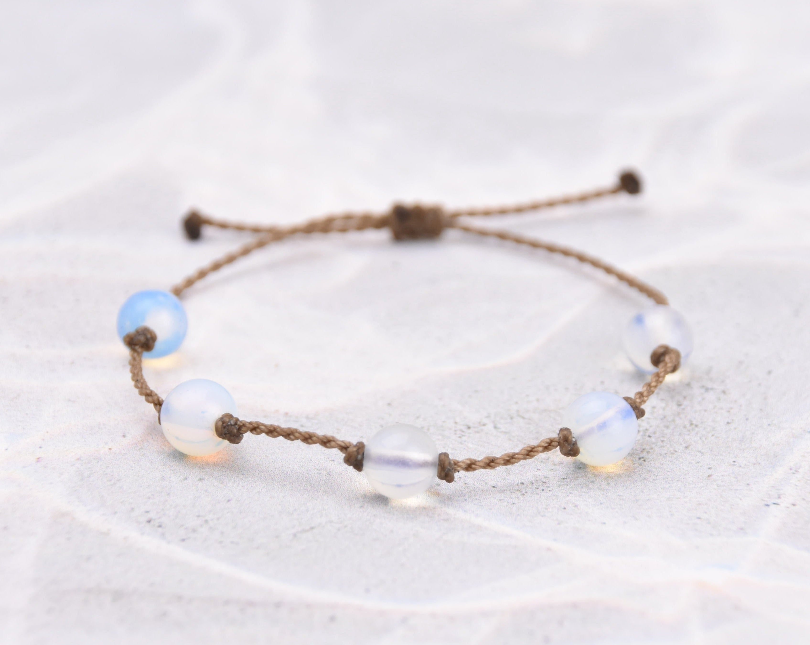 Opalite, Moonstone & Howlite Bracelets