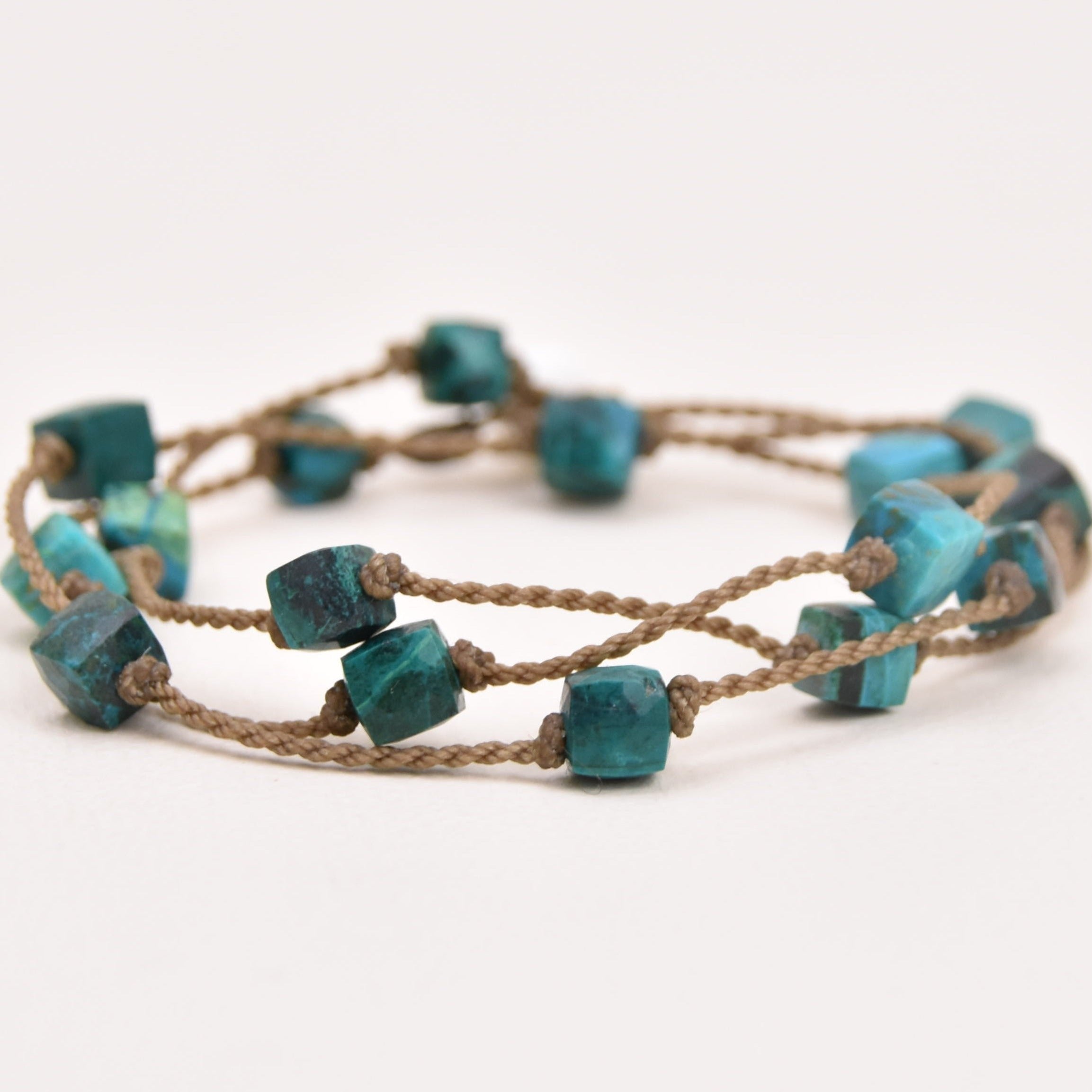 Chrysocolla Cube - Wrap