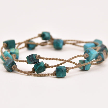 Chrysocolla Cube - Wrap