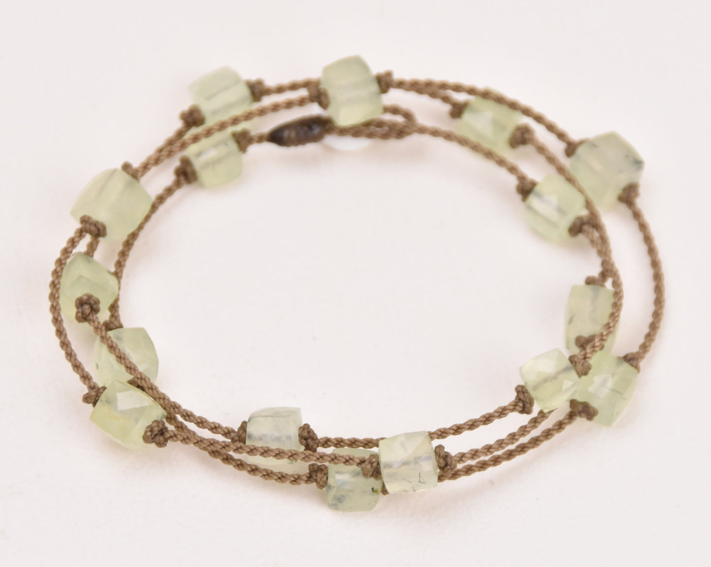 Wrap-0941-Prehnite Cube Petite