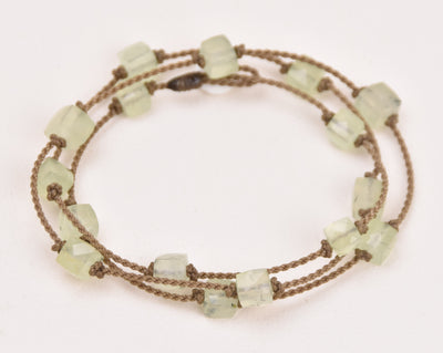 Wrap-0941-Prehnite Cube Petite