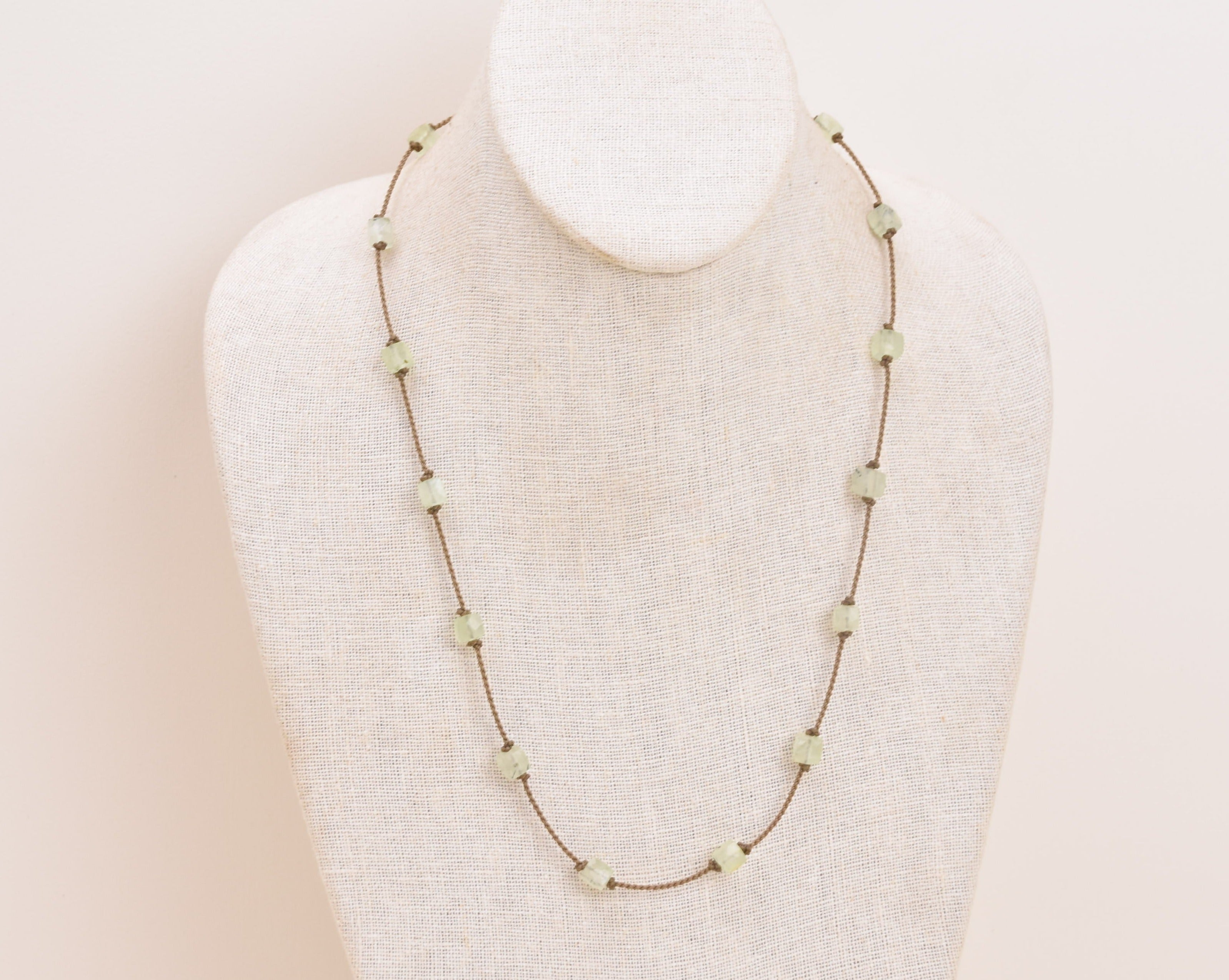 Wrap-0941-Prehnite Cube Petite