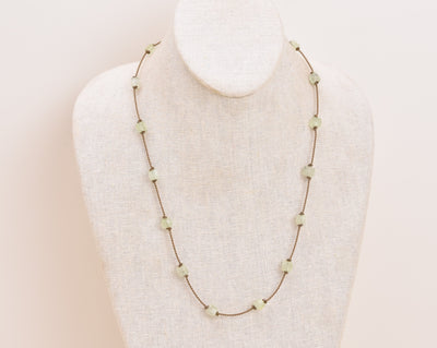 Wrap-0941-Prehnite Cube Petite
