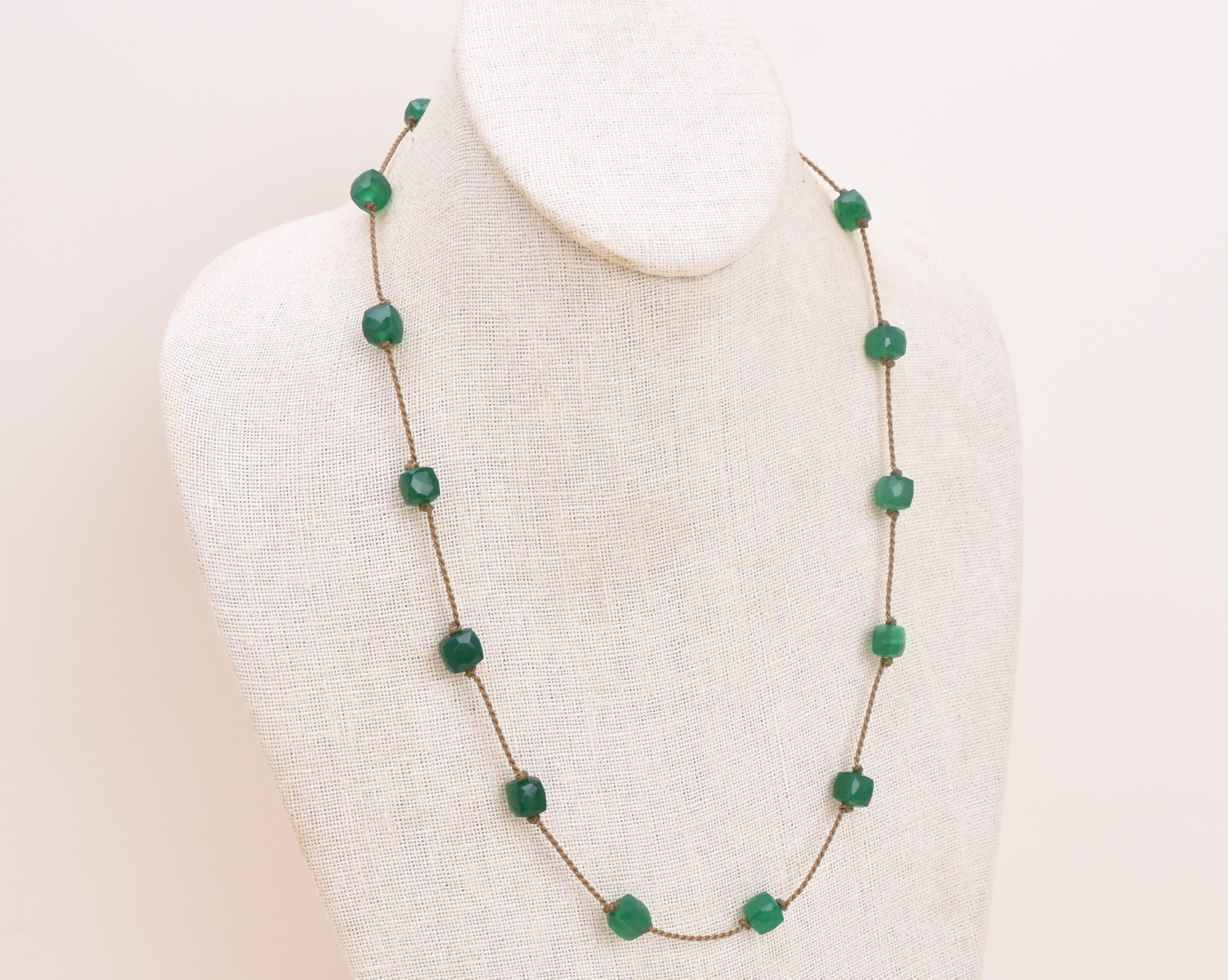Green Onyx Cube - Wrap Only 4 available! 22" unless requested otherwise
