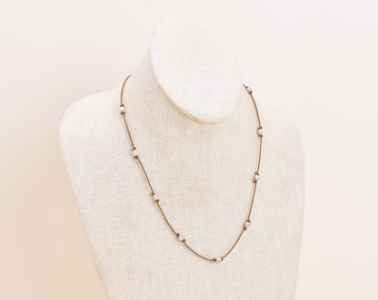 *LIMITED* Dainty Blush Rice Pearl Princess Necklace, Bracelet or BOTH!
