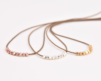 Minimalist Metal  Necklace - Rose Gold, Gold or Silver