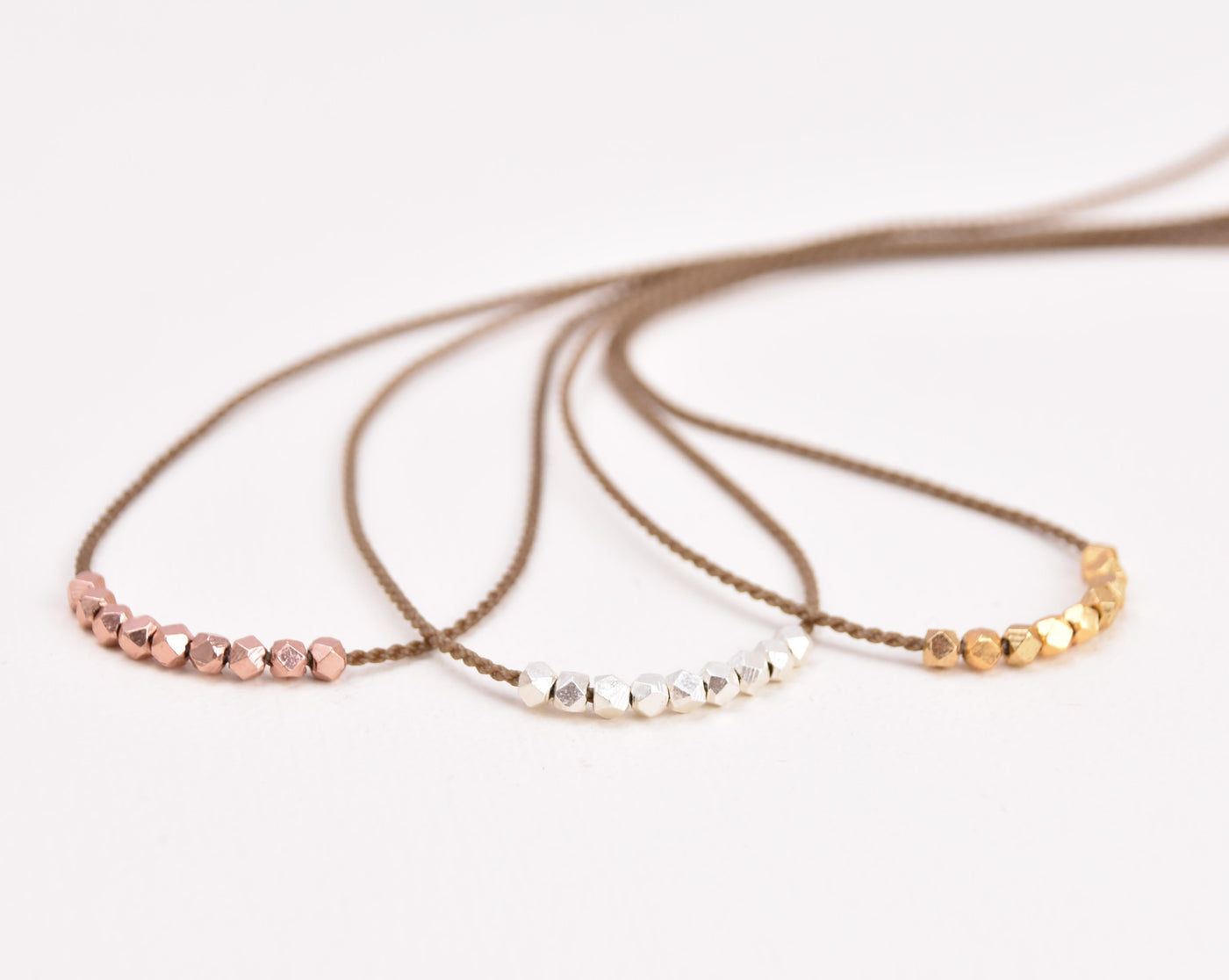 Minimalist Metal  Necklace - Rose Gold, Gold or Silver