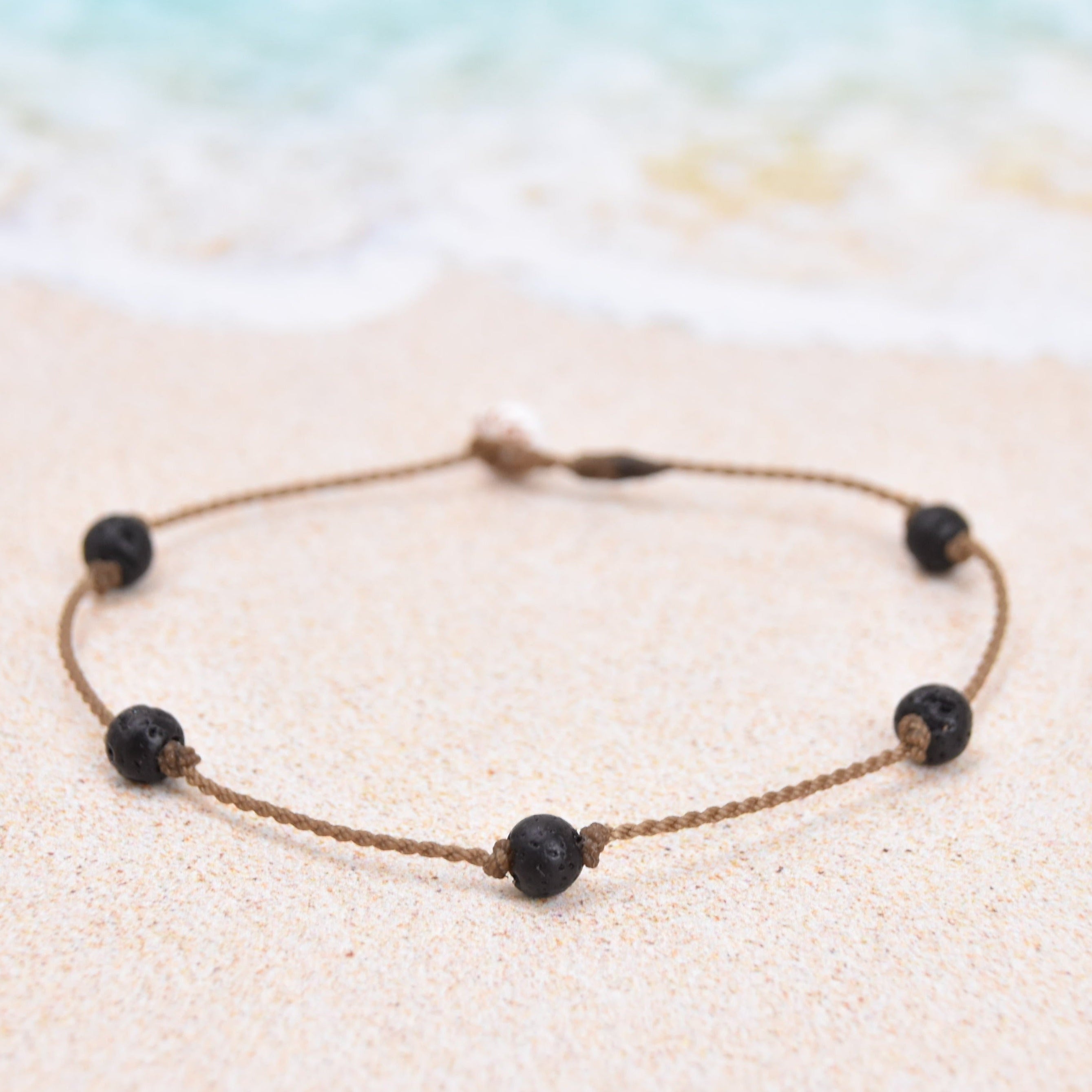Black Stones Princess Anklets