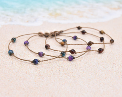 Tigers Eye Princess Anklets