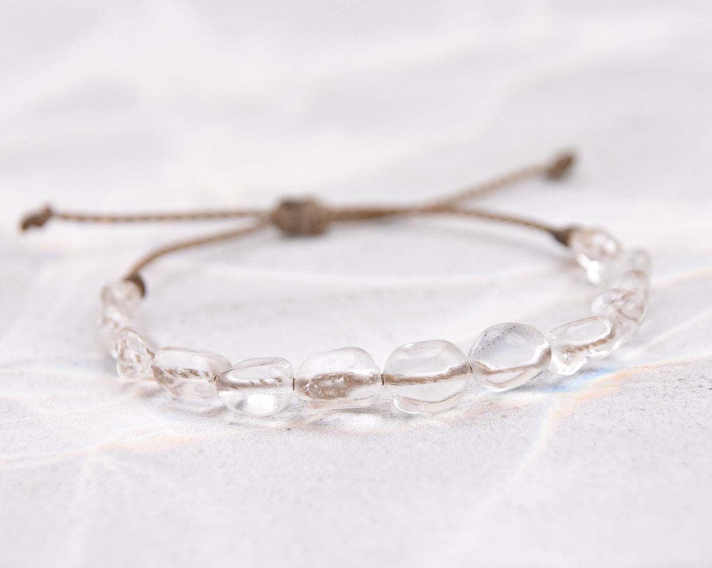 Clear Quartz Pebble - Bracelet, Necklace, Duet, OR the whole set!