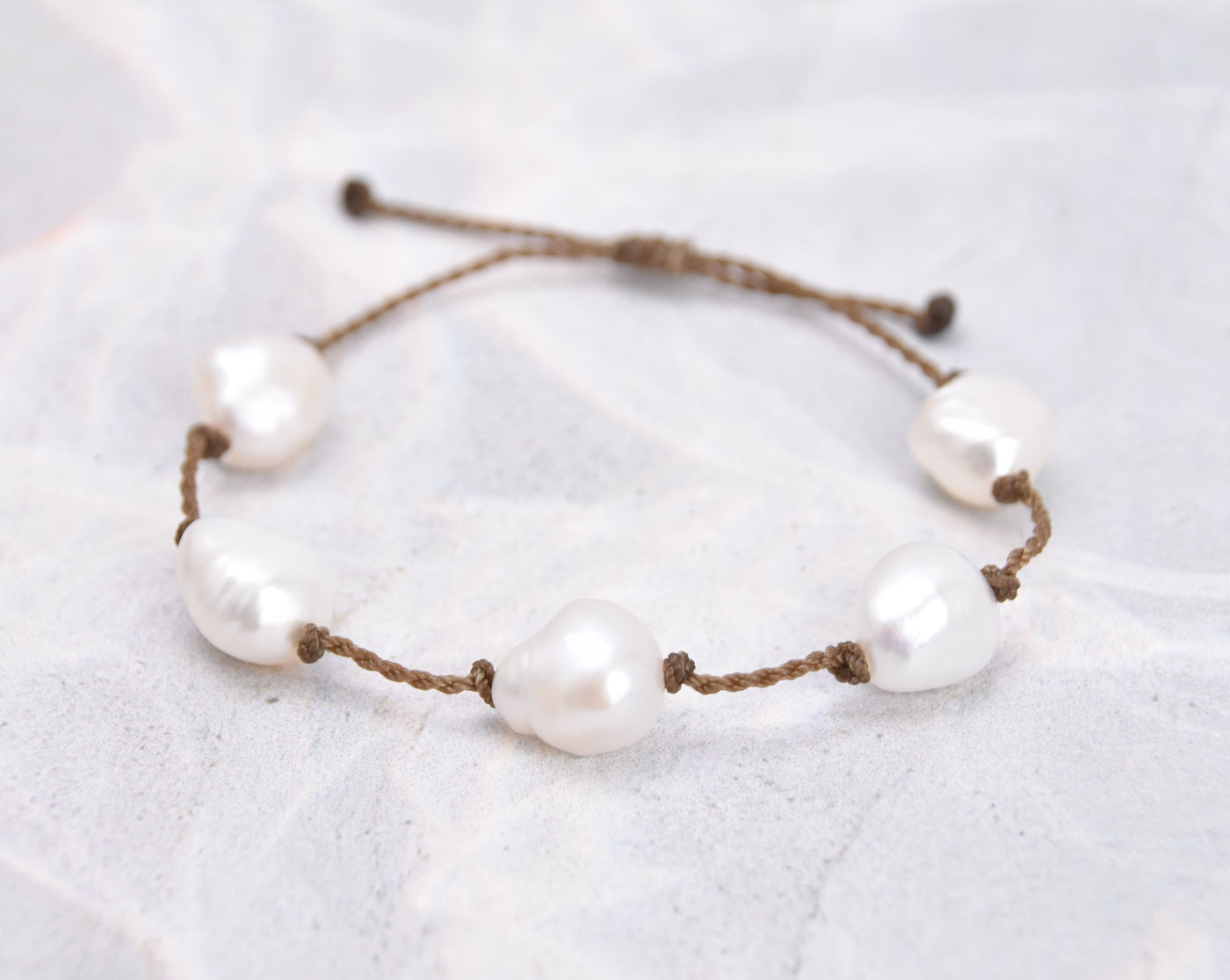 White Pearl Bracelets