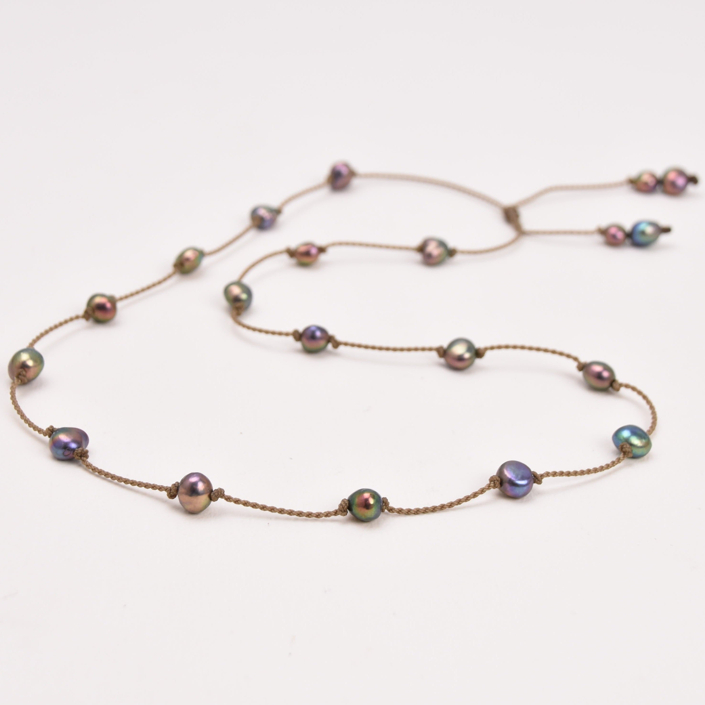 Adjustable Pearl Necklace
