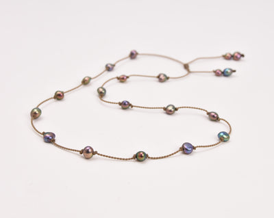 Pearl Duets - necklace + hatband