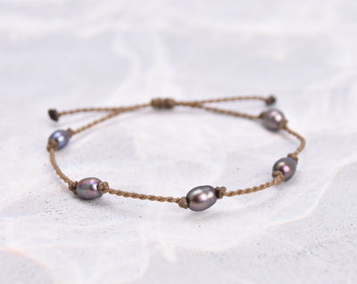 Mermaid + Peacock Pearl Bracelets