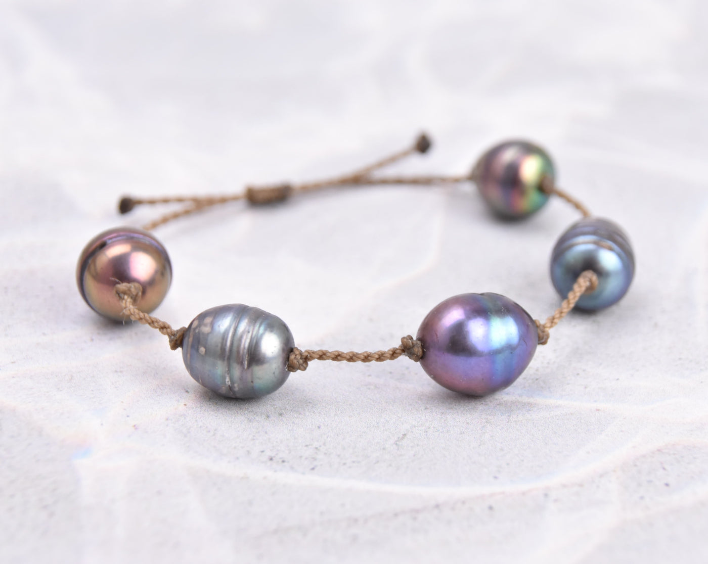 Mermaid + Peacock Pearl Bracelets