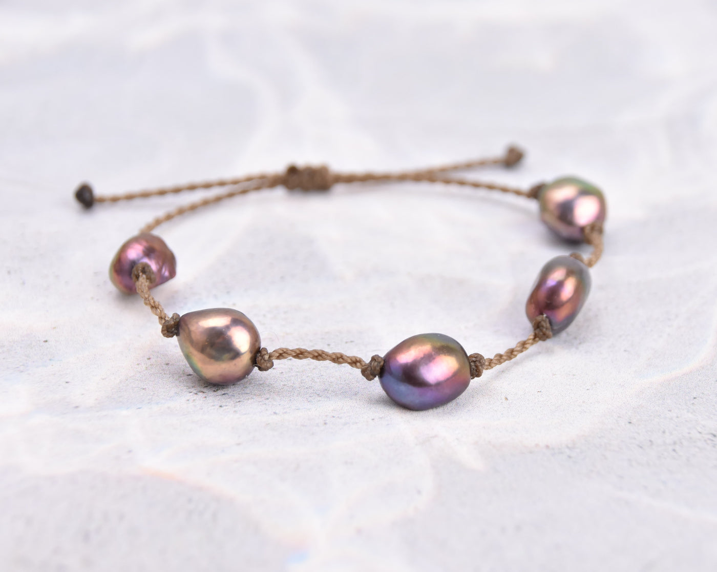 Mermaid + Peacock Pearl Bracelets