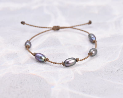 Mermaid + Peacock Pearl Bracelets