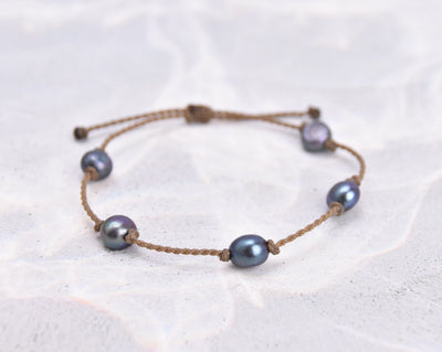 Mermaid + Peacock Pearl Bracelets