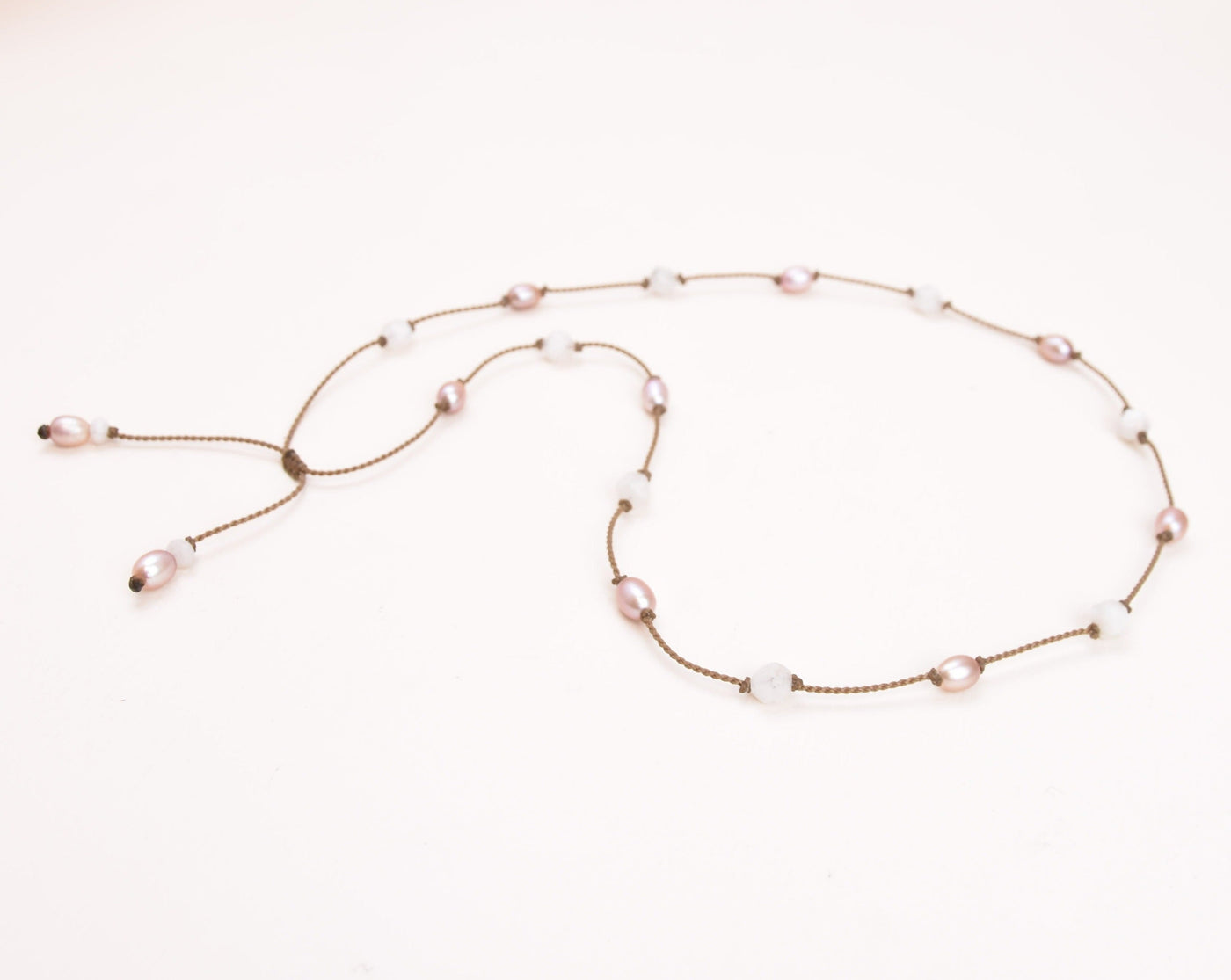 Pearl + Stone Duets - necklace + hatband